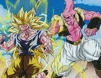 Goku SSJ3 vs Super Buu - Dragon Ball Z // Instagram créditos: zala77s
