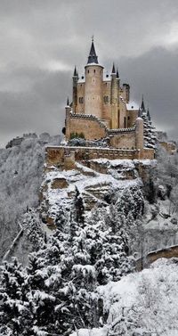 The Alcázar of Segovia is a stone fortification, located in the old city of Segovia, Spain.