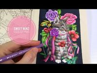 (1401) SWEET MIKO | Rhapsody in the Forest Coloring Book - YouTube