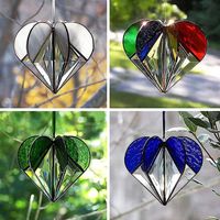 Stained Heart-shaped Suncatcher-The Best Gifts