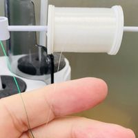 Monofilament thread is a fine thread that requires a slightly different process than usual when threading any BERNINA Series 8 machine. Still simple and still automatic, just follow the steps outlined on the blog at weallsew.com.