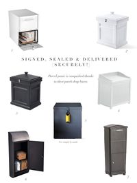 Keep packages secure with a parcel drop box.