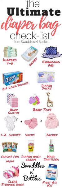 Packing a diaper bag is serious business! Heres a complete list of all the things you need! A great check list for moms-to-be! - Baby Stuff Weekly #babystuffnewborn