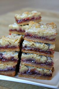 Raspberry Shortbread Bars