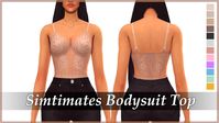 The Sims 4 SIMTIMATES Bodysuit Top | Shroomgod on Patreon