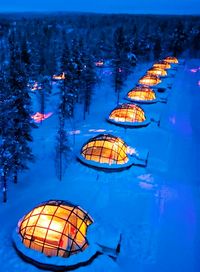 Rent a Glass Igloo in Finland to Watch the Northern Lights...on my next visit to Europe I want to do this! | latitudethirtyfour.com