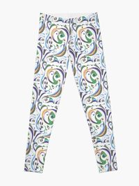 Abstract colored pencil drawing by Courtney Hatcher. Abstract, organic shapes bright colors swirl in a dynamic pattern. Original art now available on leggings and many other fun and functional products! ©Courtney Hatcher All Rights Reserved