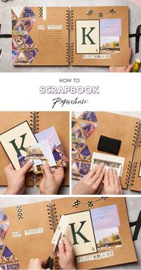 Been away for you birthday? Well, why not record all of your photos and souvenirs in a scrapbooking layout? We love the simplicity of this one perfect if you are a scrapbooking beginner as well. Play around with washi tape to make little flags on strings and add as many embellishments as your heart desires.