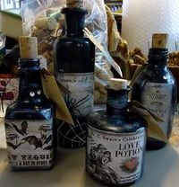 Recycled bottles into Potion bottles