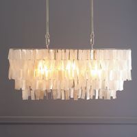 Capiz Rectangle Chandelier | West Elm