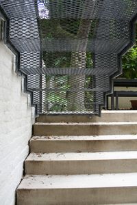 Chepstow Road steel mesh stair