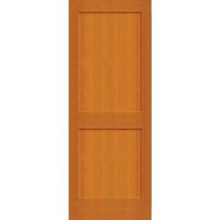 Creative Entryways 32-in x 80-in Raw 2-panel Square Solid Core Unfinished Fir Wood Slab Door in the Slab Doors department at Lowes.com