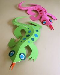 lizard craft for rainforest theme