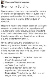 Well that makes sense why I’m a pukwudgie :p I’m a slytherin because I’m passionate about being kind to people