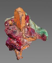 Copper with Cuprite, Tsumeb, Namibia