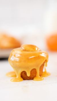 Amazing fluffy and tender vegan, mini pumpkin cinnamon rolls! Super simple methods required for these delicious cute mini rolls!