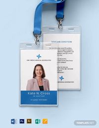 Instantly Download Medical Association ID Card Template, Sample & Example in Microsoft Word (DOC), Adobe Photoshop (PSD), Adobe InDesign (INDD & IDML), Apple Pages, Microsoft Publisher, Adobe Illustrator (AI) Format. Available in 2.13x3.39 inches + Bleed. Quickly Customize. Easily Editable & Printable.