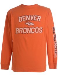 Unisex 1990s American Football Denver Broncos Sports T-shirt Orange, L | Beyond Retro - E00598210