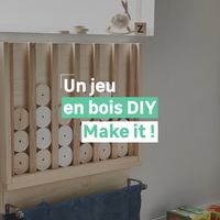 A la recherche d’un jeu DIY pour la chambre des enfants ? Avec un Puissance 6 XXL à fixer au mur, on fabrique soi-même un jeu parfait pour une chambre d’enfant ! Retrouvez toutes nos idées DIY et tous leurs tuto sur leroymerlin.fr