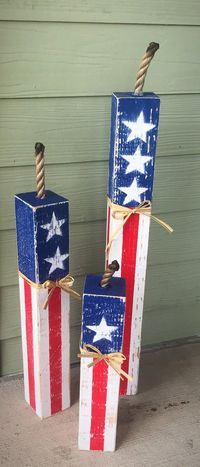 Front porch Decor, Rustic home decor, patio decor, fourth of July, fourth of July Decor, flag decor,