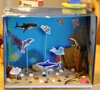 Except we're making a diorama with farm animals instead!