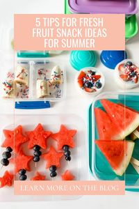 Summer break is here so my kids will be home with me all day. I came up with simple and creative ways to make the fruit more appealing to my kids. So I will share some simple fresh fruit snacks and I’ll also share some of my favorite go-to brands when shopping for pre-made packaged snacks for my kids.