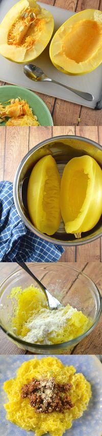 Make this yummy spaghetti squash recipe in an Instant Pot pressure cooker in a…