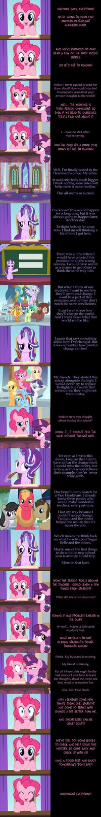 Pinkie Pie Says Goodnight: Starlight's Diary 1 by MLP-Silver-Quill on DeviantArt