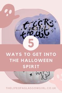 5 ways to get into the Halloween Spirit! Get yourself into the spooky mood this Halloween season with this list of 5 easy ways to bring the Halloween feeling to you. #halloween #halloweenvibes