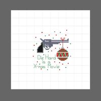 Die Hard is a Xmas movie cross stitch PATTERN instant download | Etsy