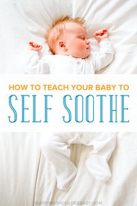 What do you do when your baby doesn't fall asleep on his own? Learn how to teach children to self soothe to sleep and for naps without crying. Perfect self soothing tips for kids.