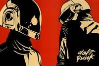 (24x36) Daft Punk Red Background Music Poster Print by Poster, http://www.amazon.com/dp/B005OAMT46/ref=cm_sw_r_pi_dp_90dhrb0DDBVMT