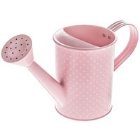 Blush Polka Dot Metal Watering Can
