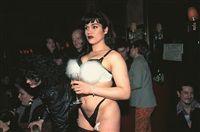 Gina in the fur bikini, Nell's, NYC, 1992