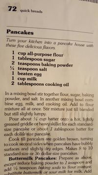 Just like Cory’s recipe, except use 1 T. baking powder.