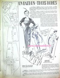 GRATUIT! 35 Patrons Couture Vintage 1950! Vêtements Sacs et Accessoires!