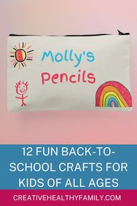 Get kids excited about going back to school AND save a little money on classroom supplies at the same time with these fun & easy crafts for kids of all ages!
