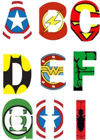 Superheros - Alphabet