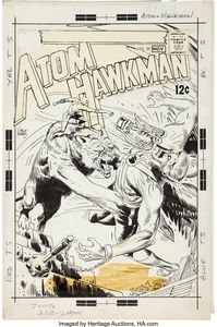 Joe Kubert Atom and Hawkman #39 Cover Original Art (DC, 1968)....