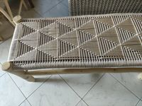 Panca in legno massello e corda intrecciata - Etsy Italia