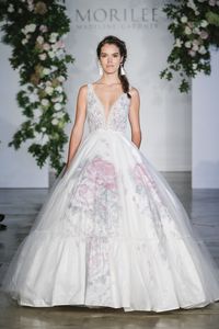 15 Floral Wedding Dresses Fit for a Spring Wedding | MORILEE ball gown wedding dress sleeveless  #weddingdress #weddingdresses #bridalgown #bridal #bridalgowns #weddinggown #bridetobe #weddings #bride #dreamdress #bridalcollection #bridaldress #dress See more gorgeous wedding dresses by clicking on the photo