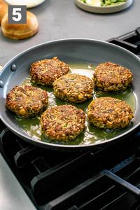 Chickpea Burgers with Brown Rice - Healthy Seasonal Recipes
