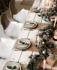 Déco scandinave pour la table de Noël | My Blog Deco