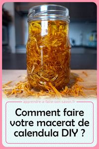 Le macérat huileux de calendula (fleur de souci) à de multiples vertues, que ce pour la cosmétique générale ou pour faire du savon. Et en plus, il est très simple à réaliser ! Découvrez comme faire :)