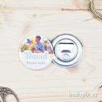 Abrebotellas para comunión con foto – Modelo David– Colección Bodapix #bodapix #invitaciones #comuniones #comunion #communion