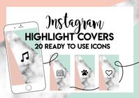 Instagram highlight covers icons