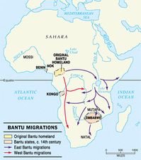 By the thirteenth century C.E., Bantu speakers were approaching the southern tip of Africa. By around 1000, they were forming states where kinship patterns were replaced by political authority based on kingship.