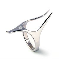 ANUBIS Unique Silver Ring Alternative Engagement by AroshaTaglia