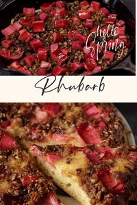 Grab some fresh rhubarb and add it to a homemade sour cream pound cake for an amazing dessert. With rhubarb upside down cake you’ll find a buttery cake with a topping of rhubarb, brown sugar and candied Ginger. Great for any Spring gathering.