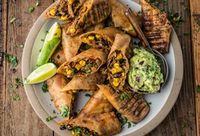 This Southwest Egg Roll recipe combines wild turkey with Southwestern staples like corn, black beans, and peppers, before getting baked to a crispy finish on the Traeger.